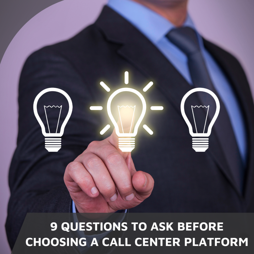 call center platform questions